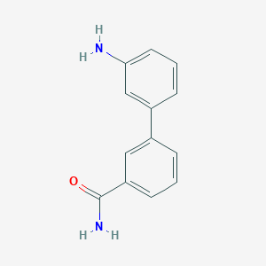 molecular formula C13H12N2O B8120181 3-(3-Aminophenyl)benzamide 