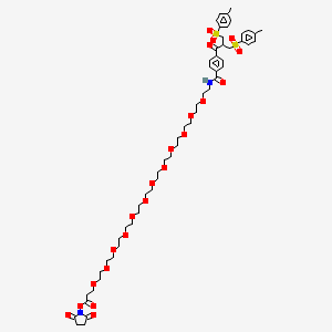 molecular formula C56H80N2O22S2 B8120404 Bis-sulfone-PEG12-NHS Ester 