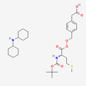 molecular formula C31H50N2O7S B8120547 Boc-l-met(o)-o-ch2-f-ch2-cooh dcha 