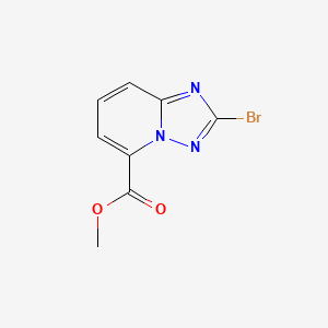 molecular formula C8H6BrN3O2 B8120560 Methyl 2-bromo-[1,2,4]triazolo[1,5-a]pyridine-5-carboxylate 