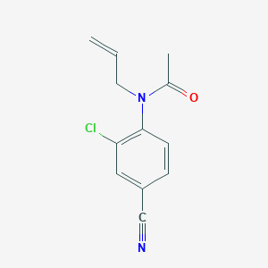 molecular formula C12H11ClN2O B8120638 N-Allyl-n-(4-cyano-2-chlorophenyl)acetamide 