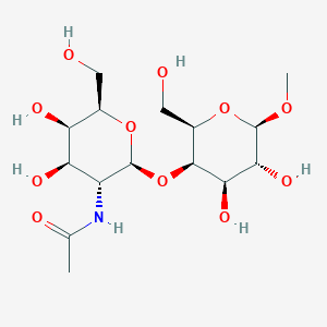 molecular formula C15H27NO11 B8120755 Methyl 4-O-(2-acetamido-2-deoxy-b-D-galactopyranosyl)-b-D-galactopyranoside 