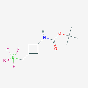 molecular formula C10H18BF3KNO2 B8120757 Potassium (3-(n-boc-amino)cyclobutyl)methyltrifluoroborate 