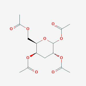 molecular formula C14H20O9 B8120829 1,2,4,6-Tetra-o-acetyl-3-deoxy-d-galactose 