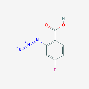 molecular formula C7H4FN3O2 B8120900 2-Azido-4-fluorobenzoic acid 