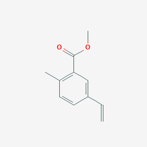 molecular formula C11H12O2 B8120907 methyl 5-ethenyl-2-methylbenzoate 