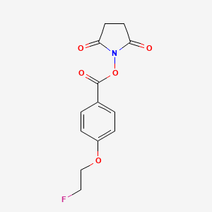 molecular formula C13H12FNO5 B8121056 (2,5-dioxopyrrolidin-1-yl) 4-(2-fluoroethoxy)benzoate 
