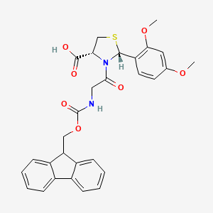 molecular formula C29H28N2O7S B8121101 Fmoc-Gly-Cys(Psi(Dmp,H)pro)-OH 