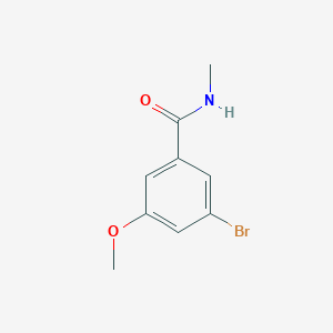 molecular formula C9H10BrNO2 B8121418 3-Bromo-5-methoxy-N-methylbenzamide 