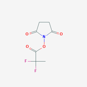 molecular formula C7H7F2NO4 B8121456 (2,5-dioxopyrrolidin-1-yl) 2,2-difluoropropanoate 
