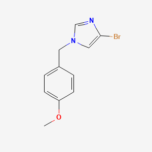molecular formula C11H11BrN2O B8121743 4-bromo-1-(4-methoxybenzyl)-1H-imidazole 