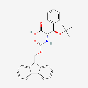 molecular formula C28H29NO5 B8121876 Rac-fmoc-threo-phenylserine(otbu)-OH 