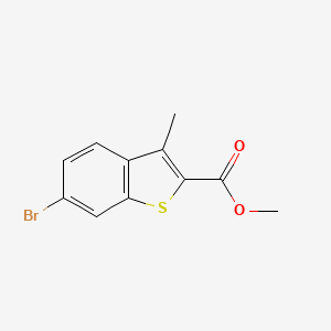 molecular formula C11H9BrO2S B8121881 Methyl 6-bromo-3-methylbenzo[b]thiophene-2-carboxylate 