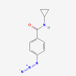 molecular formula C10H10N4O B8122004 4-Azido-n-cyclopropylbenzamide 