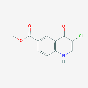 molecular formula C11H8ClNO3 B8122045 Methyl 3-chloro-4-hydroxyquinoline-6-carboxylate 