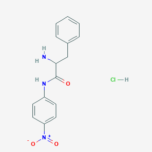 molecular formula C15H16ClN3O3 B8122185 DL-Phenylalanine 4-nitroanilide hydrochloride salt 
