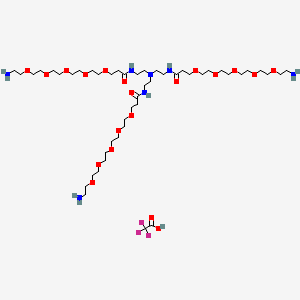molecular formula C47H94F3N7O20 B8122305 Tri(amino-peg5-amide)-aminetfasalt 