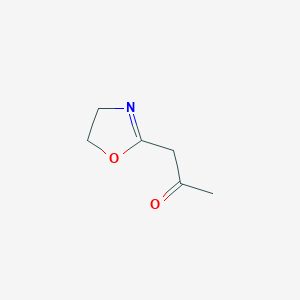 molecular formula C6H9NO2 B081224 1-(4,5-Dihydrooxazol-2-yl)acetone CAS No. 13670-39-8