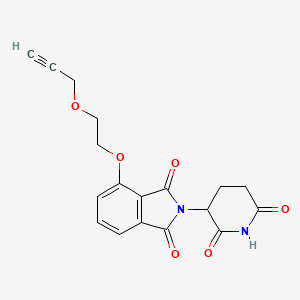 molecular formula C18H16N2O6 B8122435 Thalidomide-O-PEG1-propargyl 