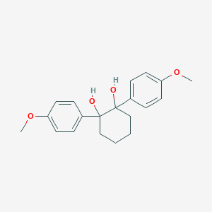 molecular formula C20H24O4 B8122742 1,2-Bis(4-methoxyphenyl)cyclohexane-1,2-diol 