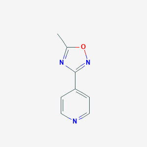 molecular formula C8H7N3O B081230 4-(5-甲基-1,2,4-恶二唑-3-基)吡啶 CAS No. 10350-70-6