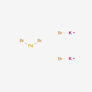 molecular formula Br4K2Pd B081232 Potassium tetrabromopalladate(II) CAS No. 13826-93-2