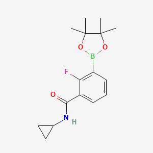 N-cyclopropyl-2-fluoro-3-(4,4,5,5-tetramethyl-1,3,2-dioxaborolan-2-yl)benzamide
