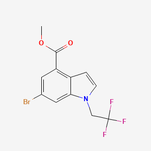 6-Bromo-1-(2,2,2-trifluoroethyl)-1H-indole-4-carboxylic acid methyl ester