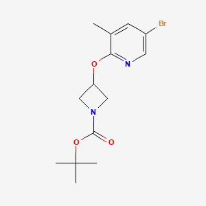 3-(5-Bromo-3-methyl-pyridin-2-yloxy)-azetidine-1-carboxylic acid tert-butyl ester