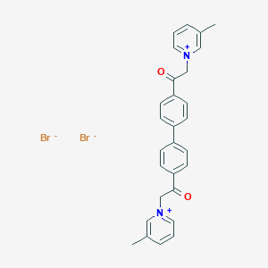 3-Picolinium, 1,1'-(4,4'-biphenylylenebis(2-oxoethylene))di-, dibromide