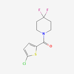 molecular formula C10H10ClF2NOS B8123768 (5-Chlorothiophen-2-yl)-(4,4-difluoropiperidin-1-yl)-methanone 