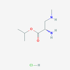 molecular formula C7H17ClN2O2 B8123815 Isopropyl (S)-2-Amino-3-(methylamino)propanoate Hydrochloride 