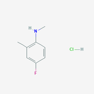 molecular formula C8H11ClFN B8123914 4-fluoro-N,2-dimethylaniline hydrochloride 