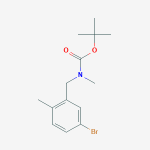 molecular formula C14H20BrNO2 B8123970 (5-Bromo-2-methyl-benzyl)-methyl-carbamic acid tert-butyl ester 