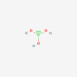 molecular formula BH3O3 B081242 Boric acid-11B CAS No. 13813-78-0