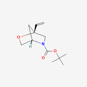 molecular formula C12H19NO3 B8124363 Racemic-(1S,4S)-tert-butyl 1-vinyl-2-oxa-5-azabicyclo[2.2.1]heptane-5-carboxylate 
