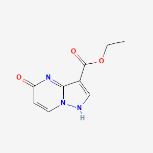 molecular formula C9H9N3O3 B8124380 ethyl 5-oxo-1H-pyrazolo[1,5-a]pyrimidine-3-carboxylate 
