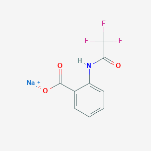 molecular formula C9H5F3NNaO3 B8124481 sodium 2-[(trifluoroacetyl)amino]benzoate 