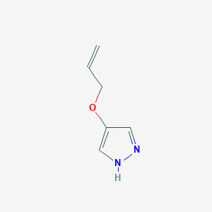 molecular formula C6H8N2O B8124524 4-Allyloxy-1H-pyrazole 