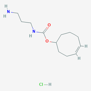 molecular formula C12H23ClN2O2 B8124987 Tco-aminehcl 