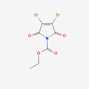 molecular formula C7H5Br2NO4 B8125021 ethyl 3,4-dibromo-2,5-dioxo-2H-pyrrole-1(5H)-carboxylate 