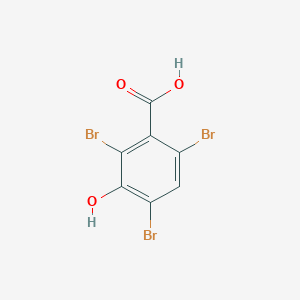 molecular formula C7H3Br3O3 B081251 2,4,6-Tribromo-3-hydroxybenzoic acid CAS No. 14348-40-4