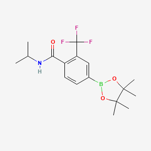N-Isopropyl-4-(4,4,5,5-tetramethyl-[1,3,2]dioxaborolan-2-yl)-2-trifluoromethyl-benzamide