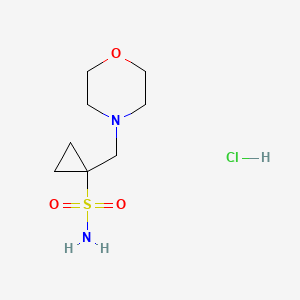 1-Morpholin-4-ylmethyl-cyclopropanesulfonic acid amide hydrochloride