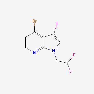 4-Bromo-1-(2,2-difluoroethyl)-3-iodo-1H-pyrrolo[2,3-b]pyridine