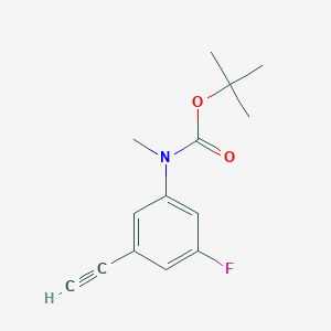 (3-Ethynyl-5-fluoro-phenyl)-methyl-carbamic acid tert-butyl ester
