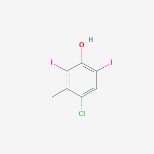 4-Chloro-2,6-diiodo-3-methylphenol