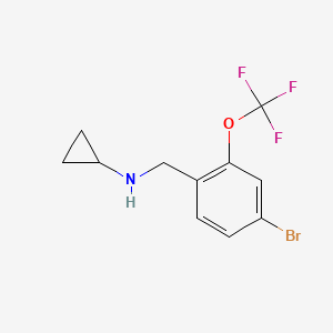 (4-Bromo-2-trifluoromethoxy-benzyl)-cyclopropyl-amine