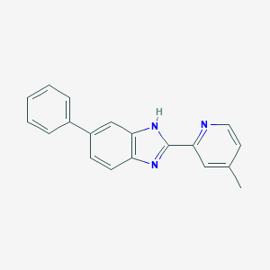molecular formula C19H15N3 B081254 2-(4-methylpyridin-2-yl)-6-phenyl-1H-benzimidazole CAS No. 14040-57-4