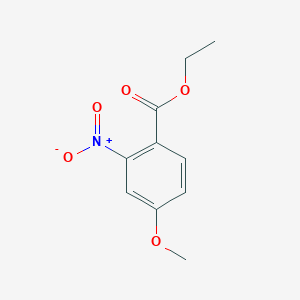 molecular formula C10H11NO5 B081262 Ethyl 4-methoxy-2-nitrobenzoate CAS No. 13324-13-5